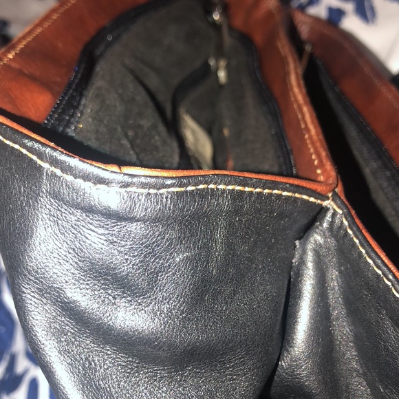 👜Pasqualini Brown & Black Leather Shoulder Bag with amazing storage👜 - Picture 13 of 13